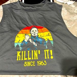 New-Michael Myers Halloween horror men’s muscle shirt 3x